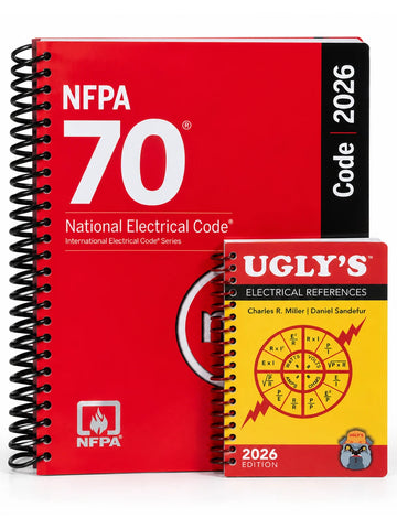 NFPA 70 NEC 2026 Spiral (1455932213) with Ugly's Electrical Reference 2026 (1284315754)