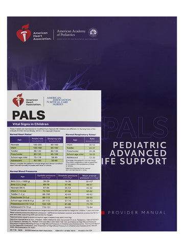 PALS Provider Manual, AHA (9781616697853)