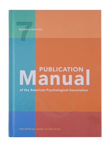 APA Publication Manual, 7th Edition, Hardcover (1433832151)